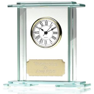 JC040 Eternity Jade Glass Clock