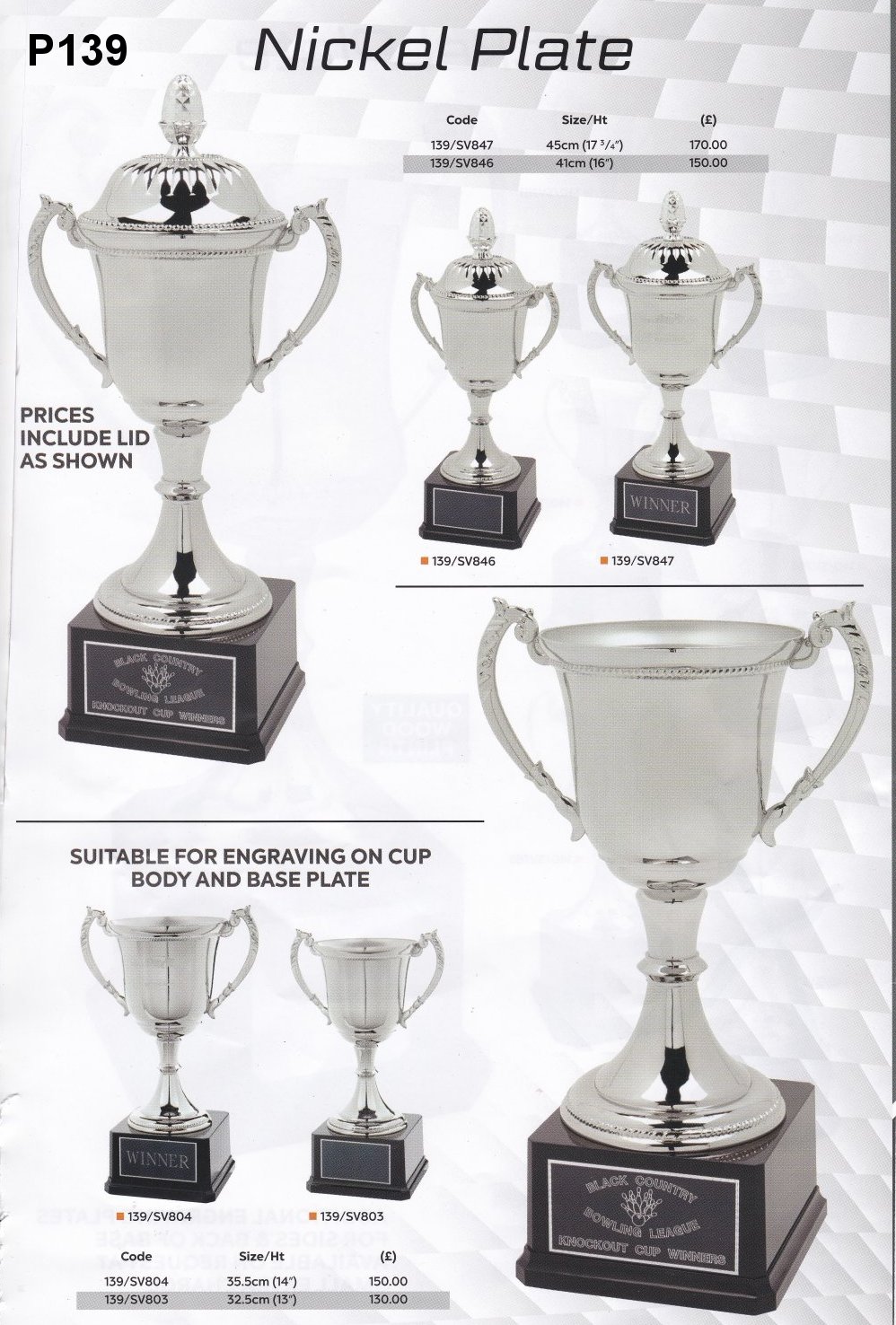 P139 Champions Cups